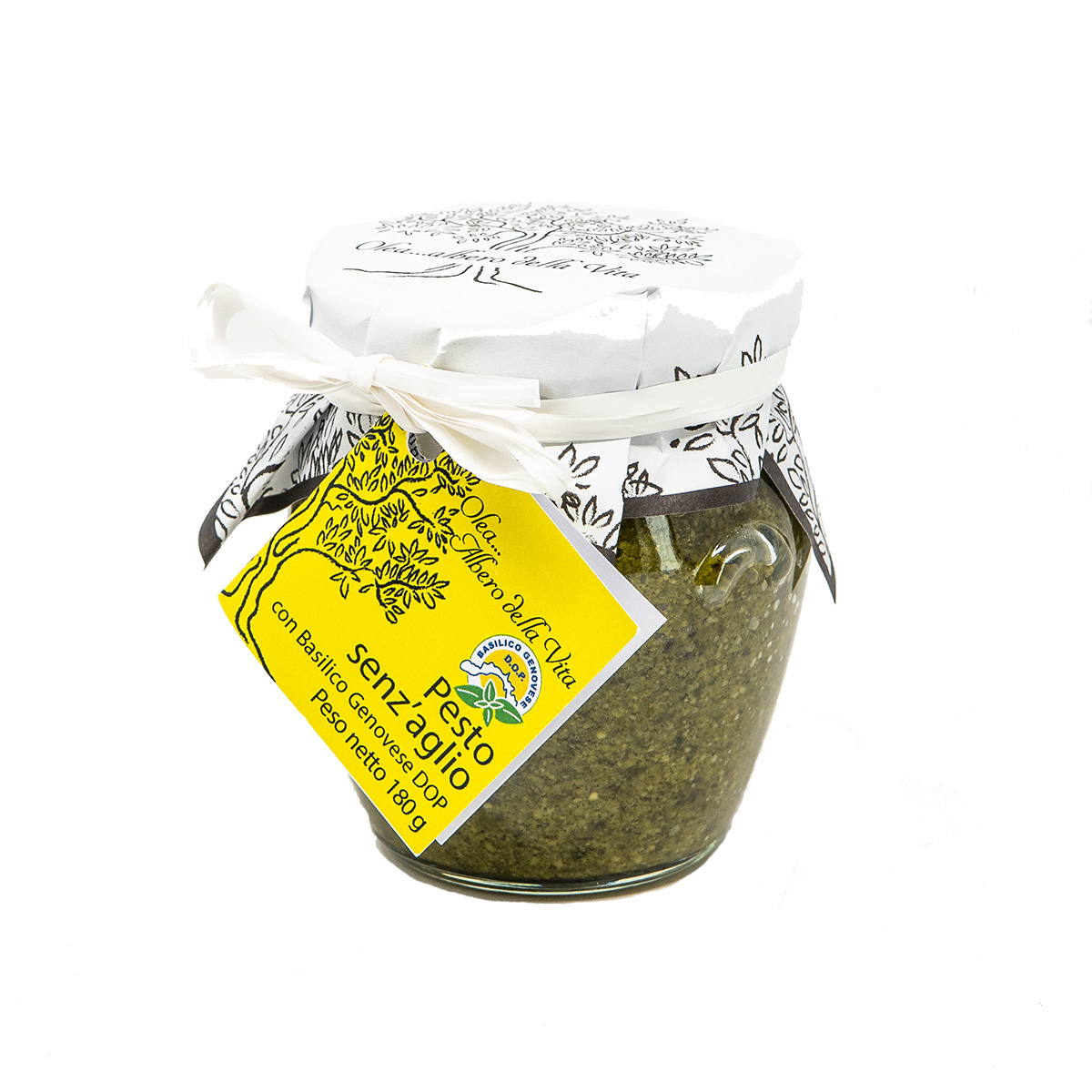 pesto genovese senza aglio con basilico dop