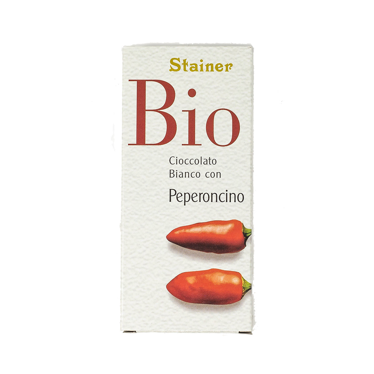 Stainer Cioccolato Bio Bianco con Peperoncino